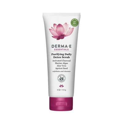 Skincare Routine Facial Detox Scrub - Derma E Charcoal Exfoliating 4oz