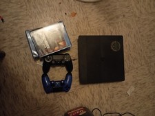 Sony PlayStation 4 Bundle w/ DualShock 4 Controllers, Racing Wheel, Games