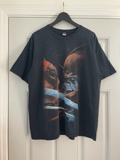 Vintage Marvel Mad Engine T Shirt Deadpool VS Wolverine Sz XL Black
