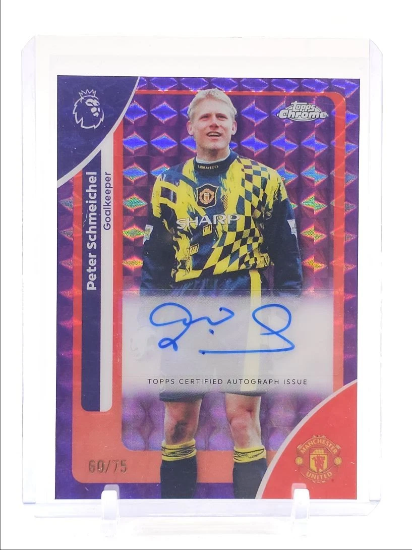 Peter Schmeichel Soccer Autographed Sports Trading Cards