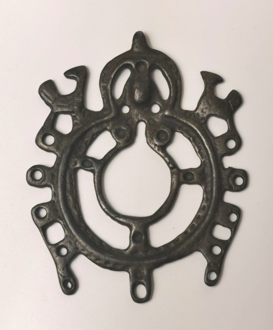 antique Tibetan Buddhist thokcha mandala deity and bird