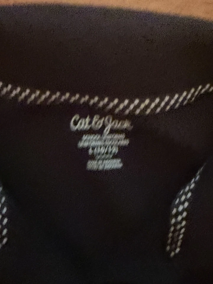 Uniforme Escolar Cat & Jack Niños Negro Manga Larga Polo Talla L 10-12 Foto 3 de 4