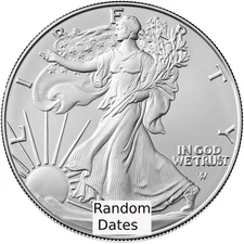 1 oz American Silver Eagle (Random Year) $1 Silver Eagle Coin .999 Silver #A715