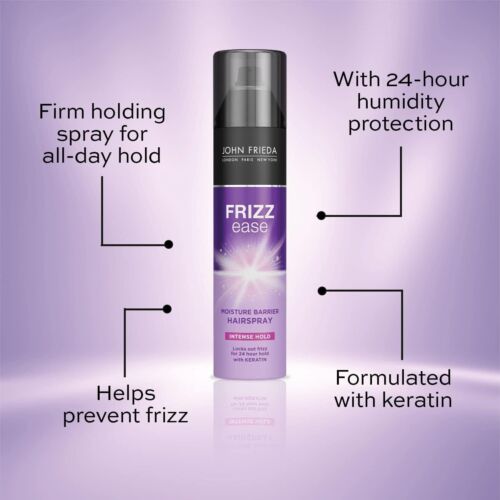 x2 John Frieda Frizz Ease Moisture Barrier - Intense Hold Hairspray 75ml - Picture 2 of 4