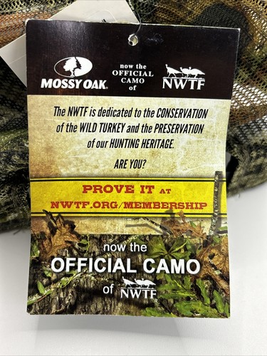 Mossy Oak Hat Cap Snap Back OC Hunting Camouflage Patch One Size Mesh - Picture 5 of 5