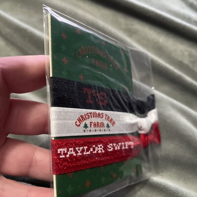 Taylor Swift Christmas Tree Farm Hair Ties Set Holiday  display picture 1