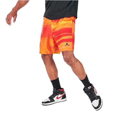 JORDAN Retro 11 Legacy All Over Print Shorts 2XL Orange Red AJ AJ11 XI CW0840100 - 第 1/6 張圖片