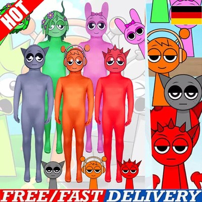 2025 NEU Sprunki Plush Simon Oren Wenda Sprunki Cosplay Costume Karneval Partei