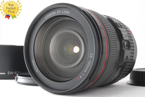 【Top Mint w/ Hood】 Canon EF 24-105mm f/4 L IS USM AF Zoom Lens From JAPAN