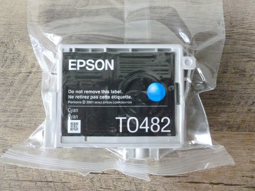 Genuine Epson TO482 Cyan Ink Cartridge - Sealed - - 第 1/1 張圖片