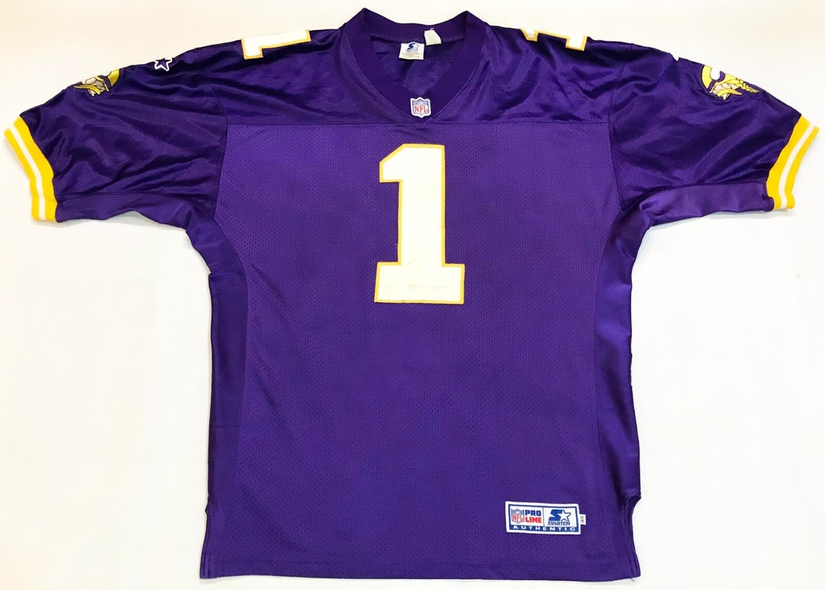 Vintage Starter NFL Minnesota Vikings WARREN MOON #1 Jersey Sz 48