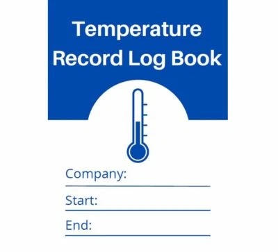 NETWORK TELEX TEMPERATURE RECORD LOG BOOK / 6 MONTH COVER / FRIDGE FREEZER TEMPERATURE CONTROL