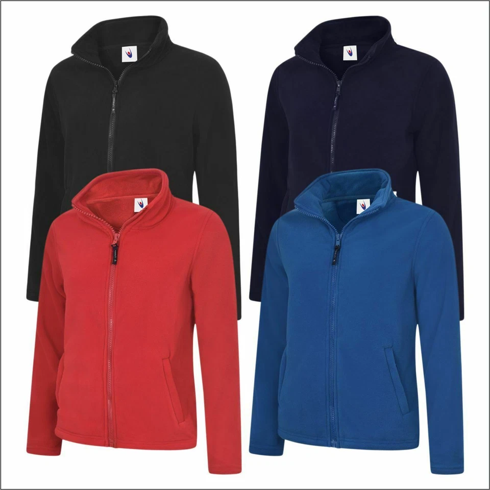 Ladies Classic Full Zip Micro Fleece Jacket Women's Outdoor Casual Winter Jacket - Image 3 of 4