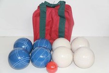  13 of 22 Epco Premium Quality Bocce set -110mm Blue and White Balls