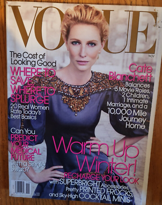 Vogue Magazine November 2006 Cate Blanchett Steven Klein WARM UP