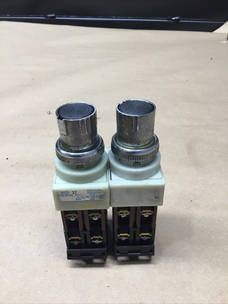 Fuji Electric Selector 2 Position AH25-S2 BLACK Control Button