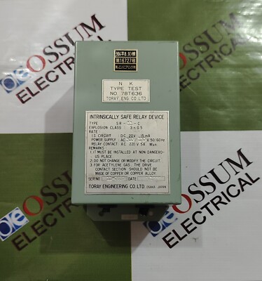 TORAY ENGINEERING SR-11-C EIGENSICHERES RELAISGERÄT 20VDC SCHNELLER VERSAND
