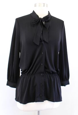 Chemisier Ann Taylor Noir Taille Petites SP - Occasion Très Bon état à Peine Porté - Nettoyé à La Vapeur