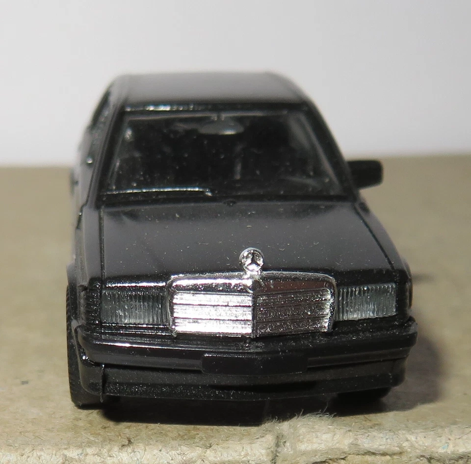 A Rara Micro Herpa Ho 1/87 MB Mercedes Benz 190 E 2.3 L 16S Nero IN Metallo N - Immagine 2 di 4