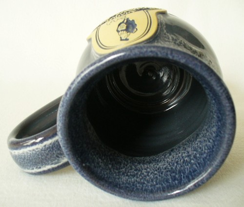 New~2014~DENEEN POTTERY~Another Broken Egg Cafe~12oz~BLUE-GRAY~Mug~GREENVILLE~SC - Picture 12 of 15