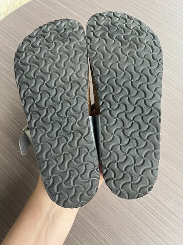 Birkenstock Gizeh Sandale Mädchen 33 Kinder 2 Metallic Silber Zehentrenner Leder - Bild 7 von 8