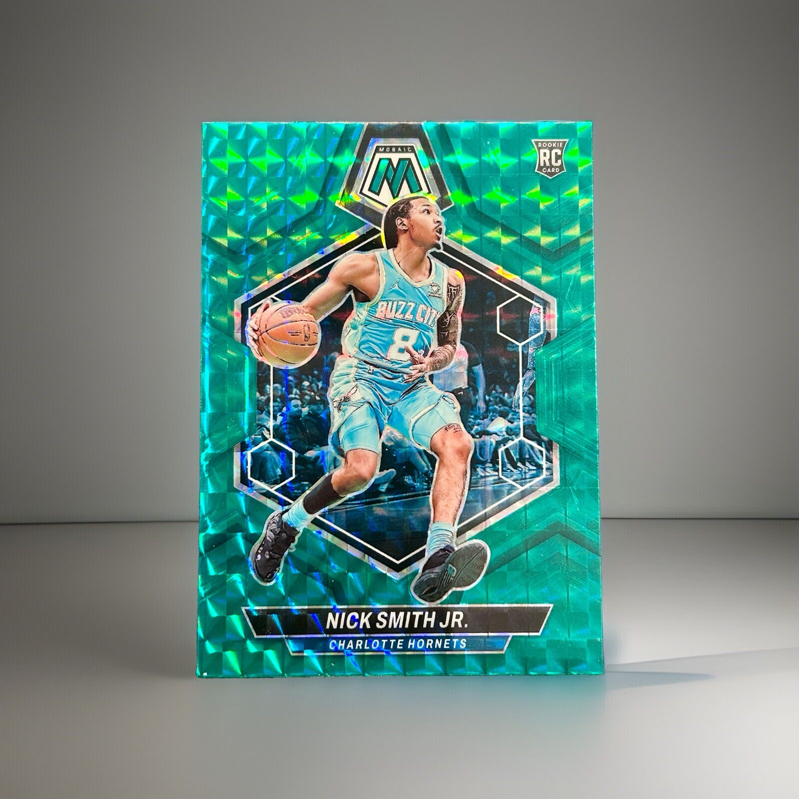 Nick Smith Jr. Rookie Card Green Prizm 2023-24 Panini Mosaic #242