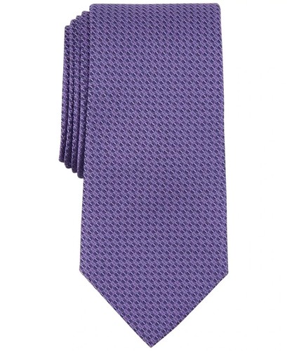 Michael Kors Men's Elsen Solid  Purple Neck Tie - Picture 1 of 2