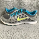 Chaussures de course Nike Flex Supreme pour femmes taille 8,5 gris bleu TR à lacets d'entraînement