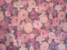 stoffa, scampolo, tessuto in cotone chiffon lana lino poliestere 114 x 153 circa