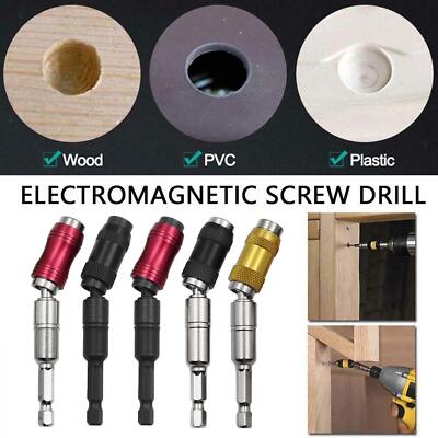 Pivoting Bit Holder,Drill Screw Tool Extension Rod,1/4 inch