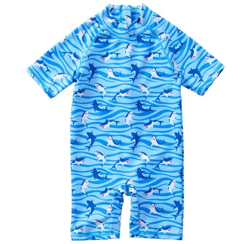 Boys Girls Kids Sunsafe Suits UV UPF50+ One Piece Swimwear Printed UK Seller - Picture 28 of 40