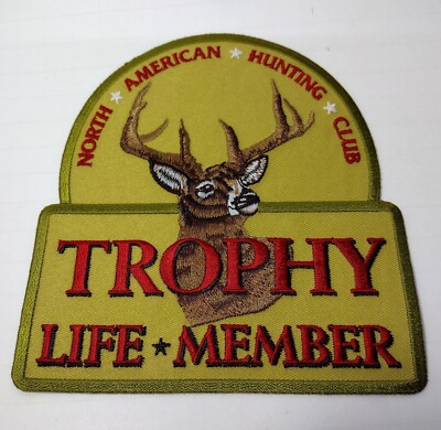 North American Hunting Club Trophy Buck Deer Life Member Vintage Hunting Patch