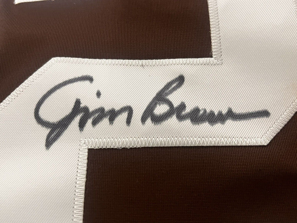 Jim Brown Signed “BROWNS” NFL HOF JERSEY Player Holo , GTSM eBay