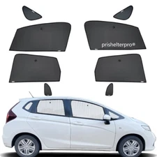 Fit For Honda Fit Hatchback 14-20 Side Window Black Silver  Privacy Sunshade