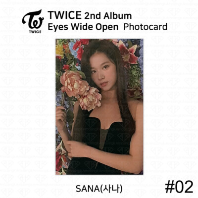 TWICE 2nd Album Eyes Wide Open Official Photocard Photo Card