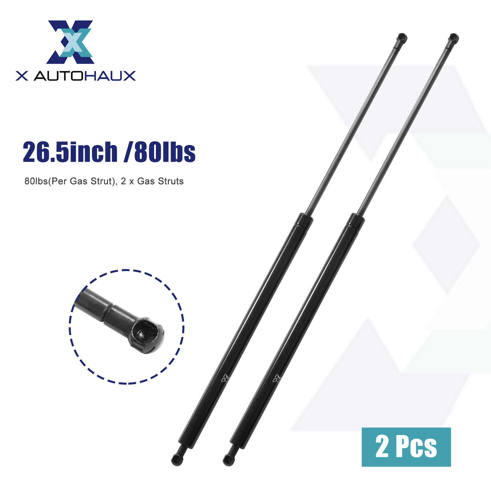 2Pcs 26.5inch 80lbs Gas Struts Springs Universal for Pickup Truck Tonneau Cover 718844648080 eBay