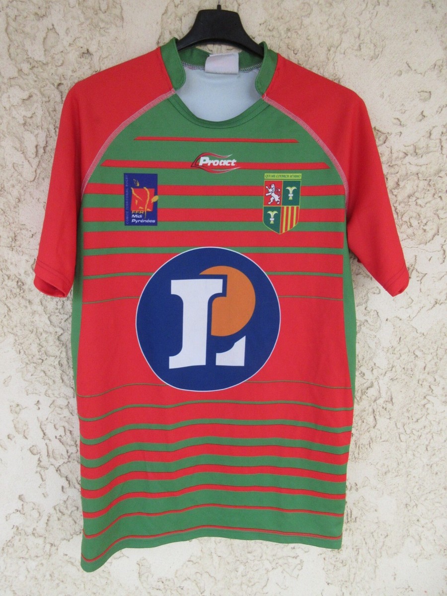 Maillot Rugby Vintage U.S MARMANDE - Extérieur Rouge - N°18 - Taille XXL - Proact