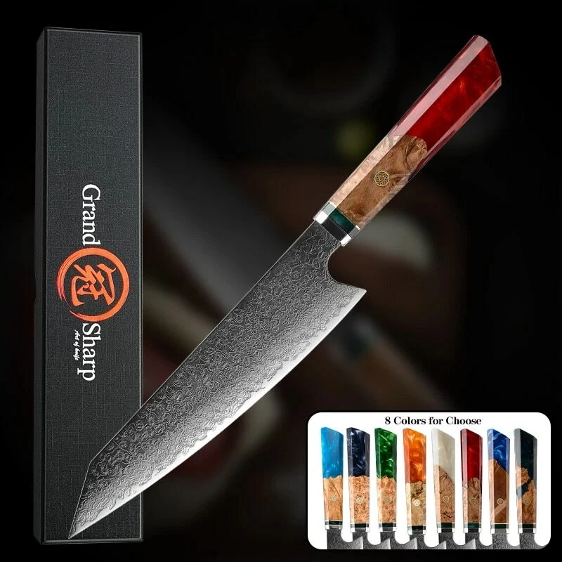 New 67 Layers Japanese Damascus Knife Damascus Chef Knife Kitchen Knives Gift