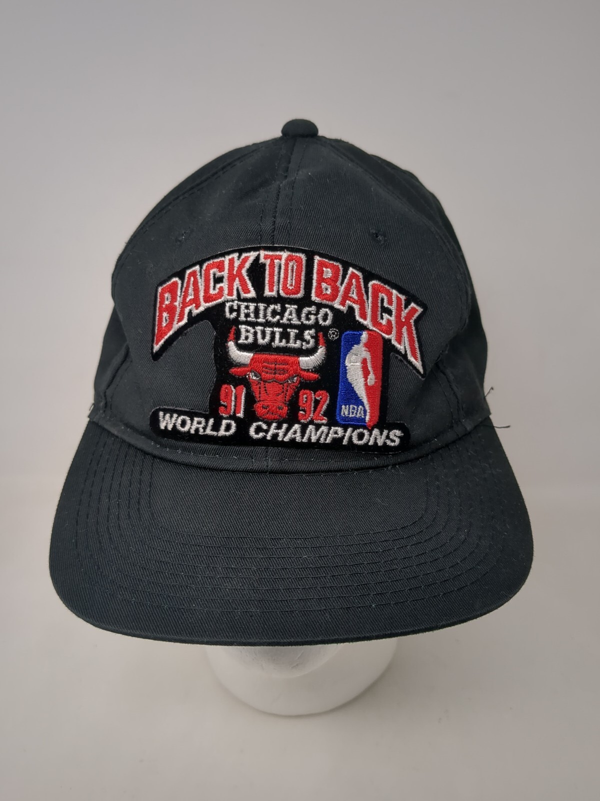 1992 Chicago Bulls Back to Back World Champions Hat Cap Sports Specialties VTG