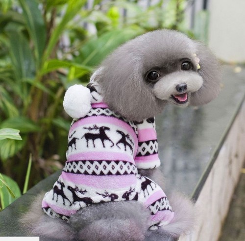 Warm Winter Soft Pet Dog Puppy Sweater Hoodie Jumpsuit Coat Clothes USA Seller! - Picture 11 of 12