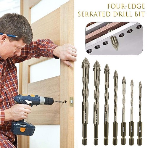 3-7X New Four-Flute Sawtooth Eccentric Drill Bit, Cozy Hoome Drill B i t s- NEW - Picture 4 of 15