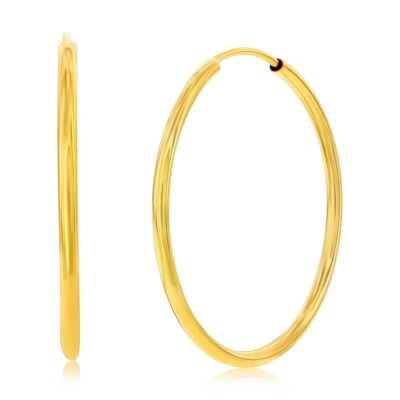 Creolen 14 Karat Gelbgold, 28 mm