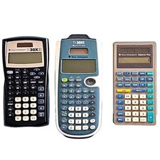 Texas Instruments Lot of 3 Calculators Explorer Plus TI-30XS Multiview TI-30XIIS