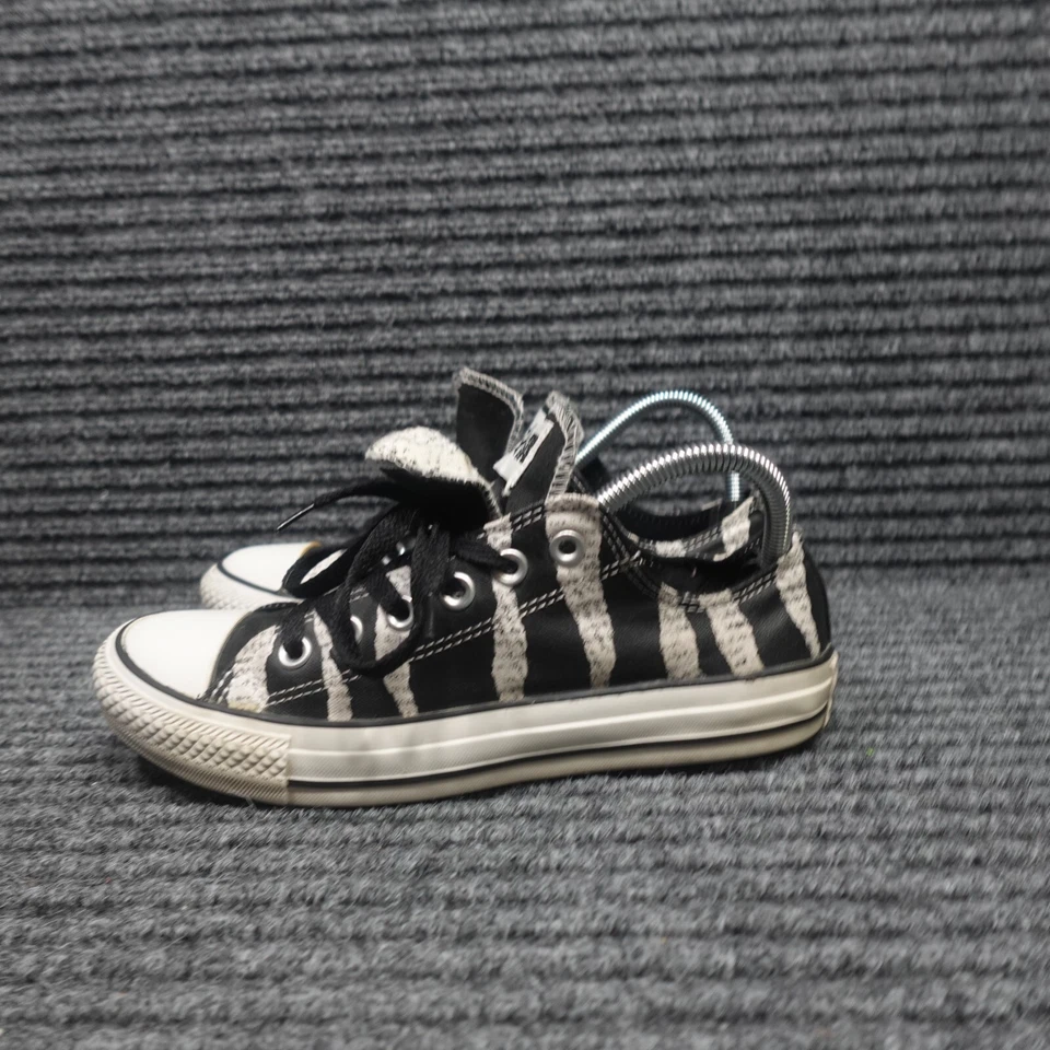 Zapatillas Converse Mujer 8 Negro Blanco Doble Lengua Cebra Letra 525857F Foto 3 de 4