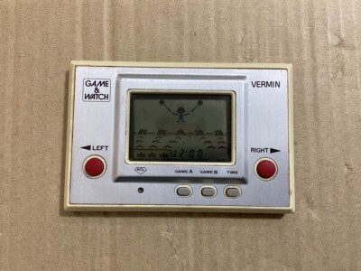 Nintendo Game & Watch Vermin MT-03 Silver Series 1980 Japan ver