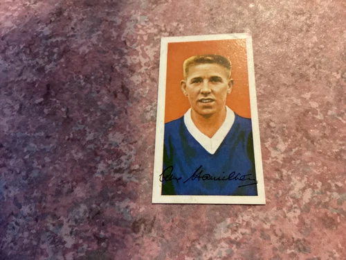 Barratt - Famous Footballers 1964-65 Series A12 - No 8-ALEX HAMILTON-in VGC