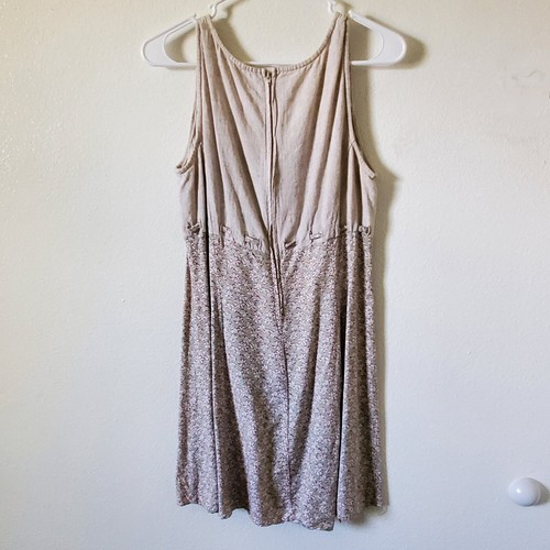 Vintage All That Jazz Sundress 11/12 Juniors Green Beige Floral Sleeveless - Picture 7 of 16