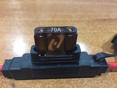 Inline Blade Fuse Holder Maxi Type   70 AMP 8AWG x 1 Plus 1 x 70AMP Fuse