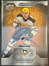 2023-24 UPPER DECK ENGRAINED JONATHAN GRUDEN OAK RC AUTOGRAPH AUTO #143