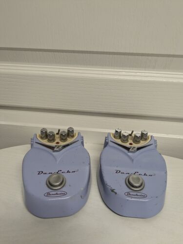 1990's Danelectro Dan Echo Delay Pedal Set Pair Lot of 2